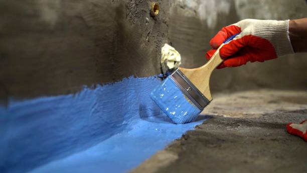 Commercial Waterproofing project at a Orchard Park, NY business property by SJ Waterproofing Pros